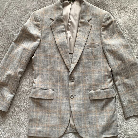 Vintage Plaid Sports Jacket. Clipper Craft by The Blade. See Measurements Below. - Picture 2 of 16